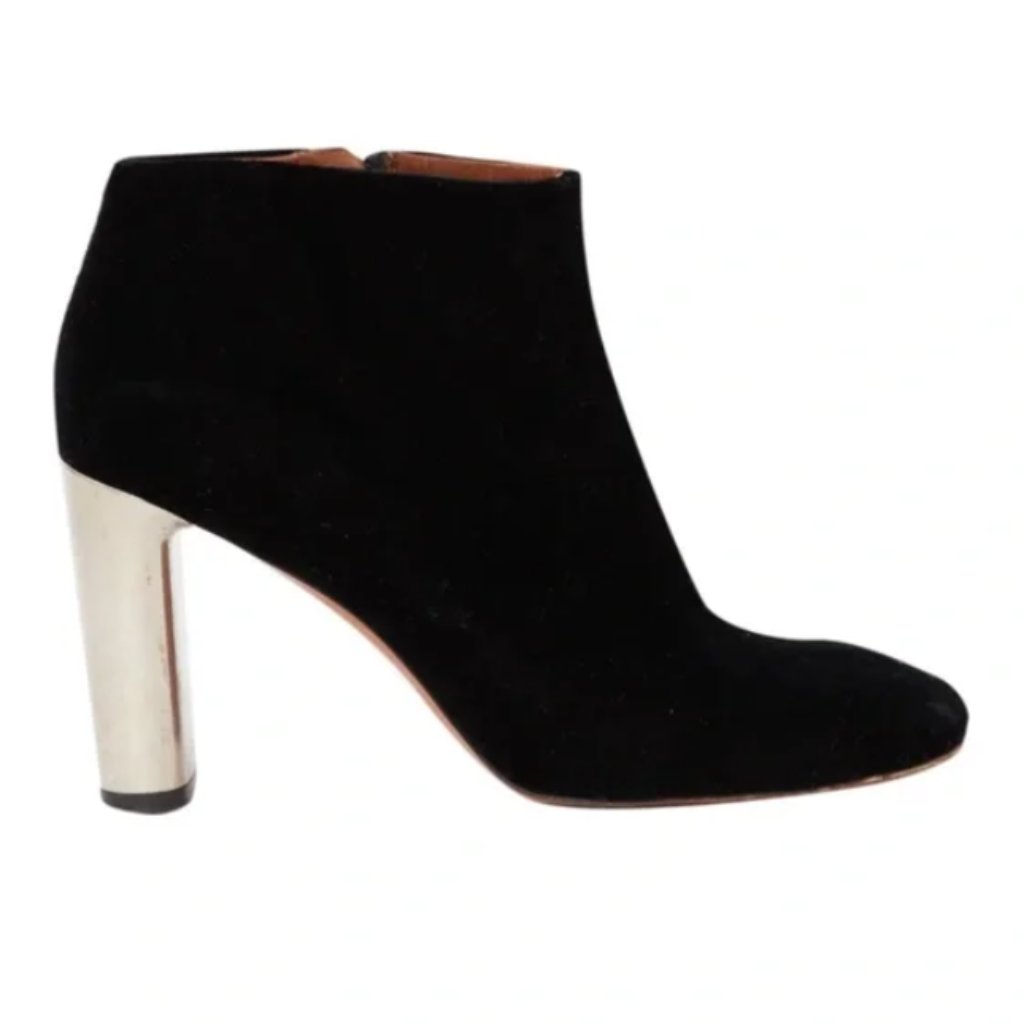Celine Bam Bam Black Velvet Booties Size 40